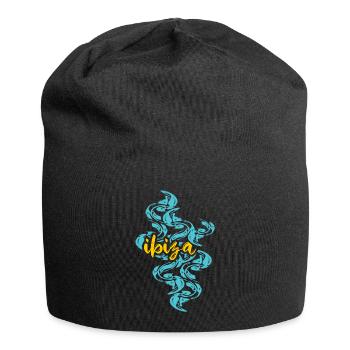 Ibiza Îles Baléares Fleurs - Bonnet en jersey - noir - Devant