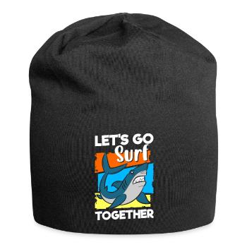 Shark Sea Underwater Predatory Fish - Jersey Beanie - black - Front