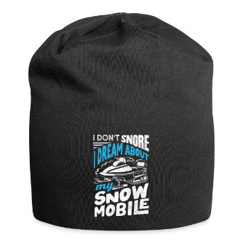 Snowmobile Riding Snowmobiling I Dont Snore Funny - Jersey-Beanie - Schwarz - Vorne
