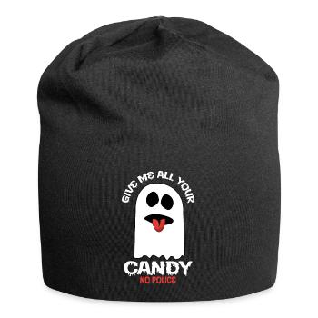 Donnez-moi tous vos bonbons - pas de police - Bonnet en jersey - noir - Devant