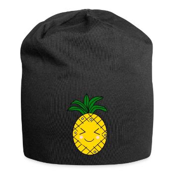 Kawaii Pineapple Kawaii Fruits Kawaii Fruit - Jersey Beanie - black - Front