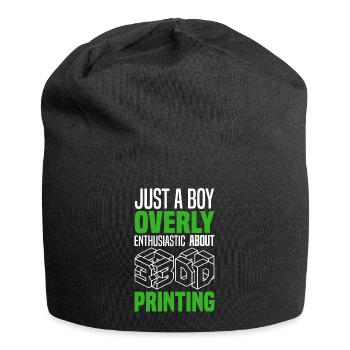 3D Printing - Jersey Beanie - black - Front