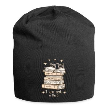Je ne suis pas un nerd - Bonnet en jersey - noir - Devant