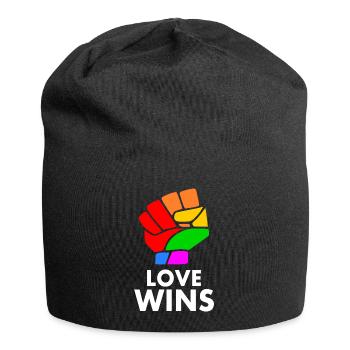 Love wins - Jersey Beanie - black - Front