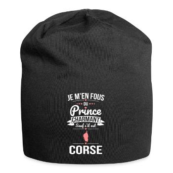 Fous du prince charmant sauf s'il est Corse - Bonnet en jersey - noir - Devant