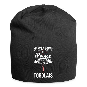 Fous du prince charmant sauf s'il est Togolais - Bonnet en jersey - noir - Devant
