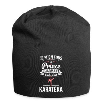 Fous du prince charmant sauf s'il est karatéka - Bonnet en jersey - noir - Devant
