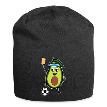 Carton jaune de l’arbitre de football Avocado - Bonnet en jersey - charbon - Devant