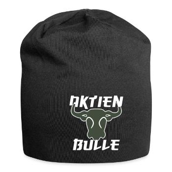 The stock bull for stock market fans - Jersey Beanie - black - Front