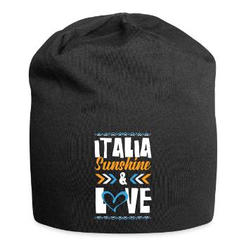 Italia Love - Jersey-Beanie - Schwarz - Vorne