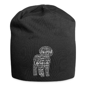 Labradoodle Hund - Jersey-Beanie - Schwarz - Vorne