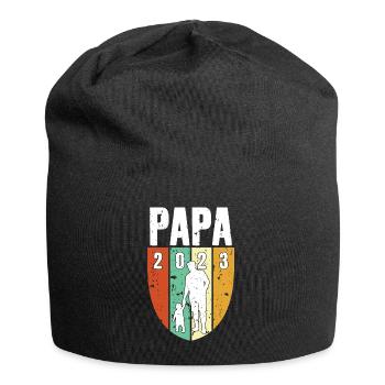 DAD SINCE 2023Expectant DAD 1 CHILD - Jersey Beanie - black - Front