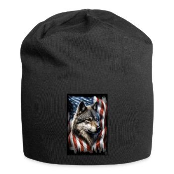 Wolf Design par ART8NS Art on Streetwear S 06of25 - Bonnet en jersey - noir - Devant