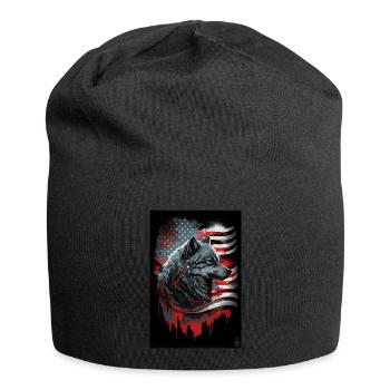 Wolf Design par ART8NS Art on Streetwear S 17of25 - Bonnet en jersey - noir - Devant