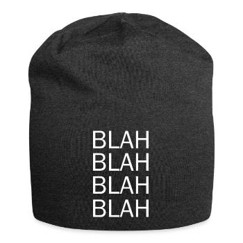 bla bla bla - Bonnet en jersey - charbon - Devant