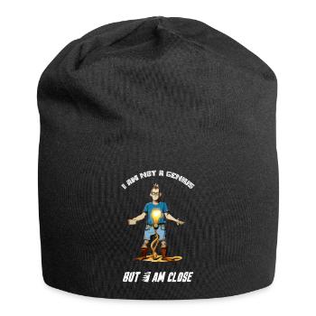Je ne suis pas un génie - Bonnet en jersey - noir - Devant