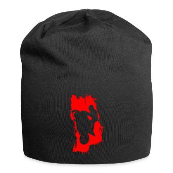 Wheeli Rider Rot - Jersey-Beanie - Schwarz - Vorne