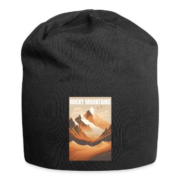 Rocky Mountains Mountains Gift - Jersey Beanie - black - Front