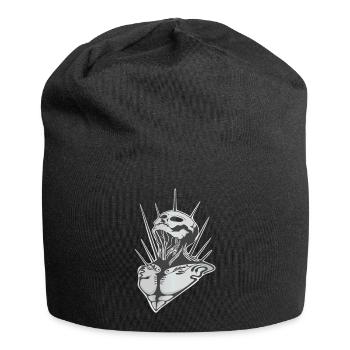 Skull - Jersey-Beanie - Schwarz - Vorne