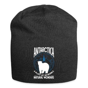 A place of incredible natural wonders Expedition - Jersey Beanie - charcoal grey - Front