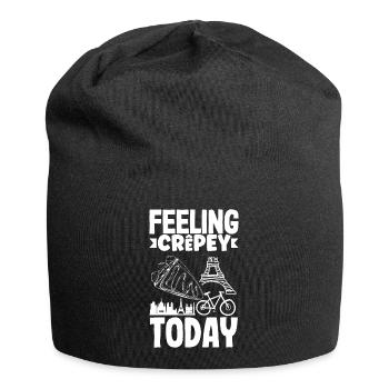 I'm feeling crêpey today French Crepes - Jersey Beanie - black - Front