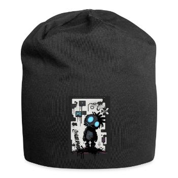 Robot Graffiti Design par ART8NS Art ON Streetwear - Bonnet en jersey - noir - Devant