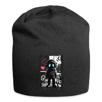 Robot Graffiti Design by ART8NS Art ON Streetwear - Jersey Beanie - black - Front