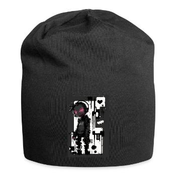 Cyberpunk by ART8NS - Art ON Streetwear - Jersey-Beanie - Schwarz - Vorne