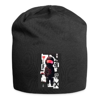 Cyberpunk by ART8NS - Art ON Streetwear - Jersey-Beanie - Schwarz - Vorne