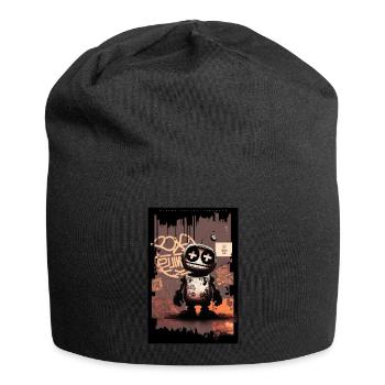 Robot by ART8NS - Art ON Streetwear - Jersey-Beanie - Schwarz - Vorne