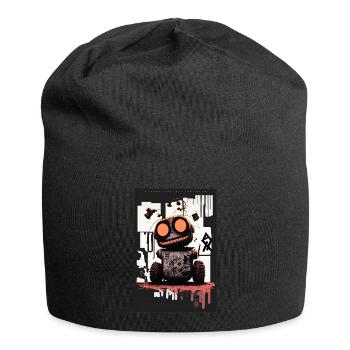 Robot by ART8NS - Art ON Streetwear - Jersey Beanie - black - Front
