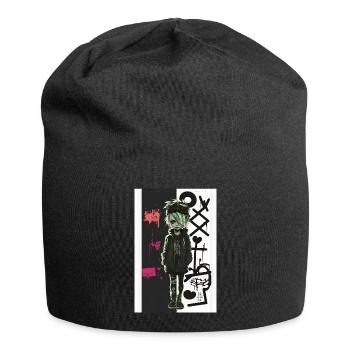Bad Girl par ART8NS - Art ON Streetwear - Bonnet en jersey - noir - Devant