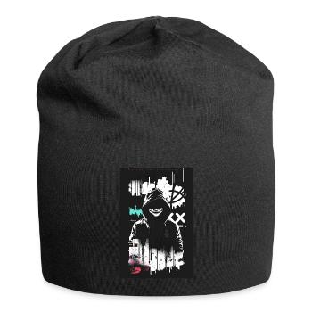 Joker smile by ART8NS - Art ON Streetwear - Jersey-Beanie - Schwarz - Vorne