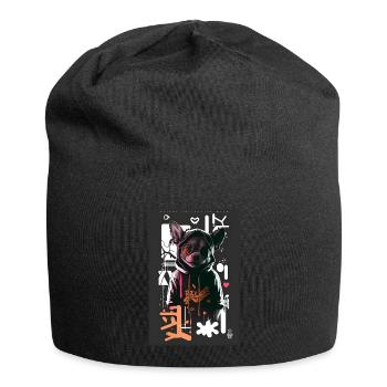 Cool Dog by ART8NS - Art ON Streetwear - Jersey Beanie - black - Front