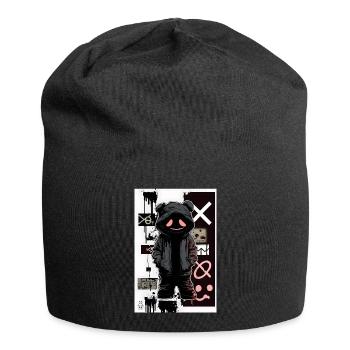Cyber Teddy by ART8NS - Art ON Streetwear - Jersey-Beanie - Schwarz - Vorne