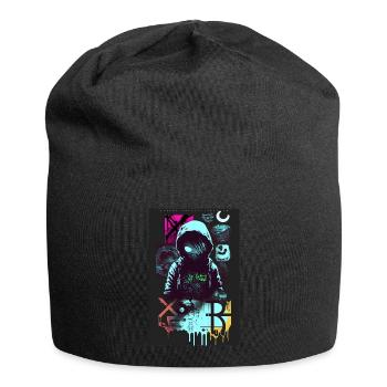 Hacker par ART8NS - Art ON Streetwear - Bonnet en jersey - noir - Devant