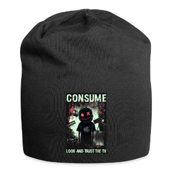 Consume by ART8NS - Art ON Streetwear - Jersey Beanie - black - Front