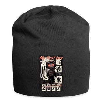 Mon premier amour par ART8NS - Art ON Streetwear - Bonnet en jersey - noir - Devant