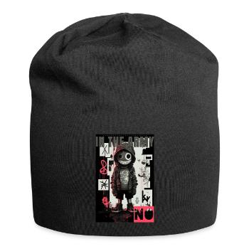 In the army, NO by ART8NS - Art ON Streetwear - Jersey Beanie - black - Front