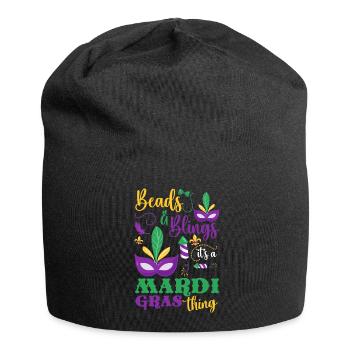 Mardi Gras Parade Mardi Tuesday - Bonnet en jersey - noir - Devant