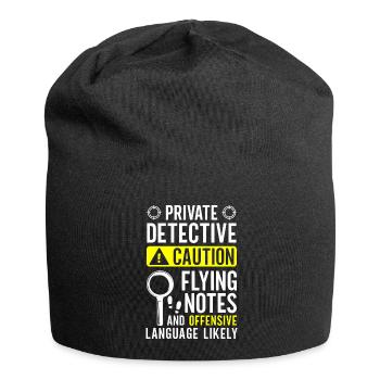 Private detective Investigator Professional detective - Jersey Beanie - black - Front
