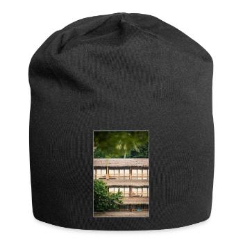 hotel under palm trees - Jersey-Beanie - Schwarz - Vorne