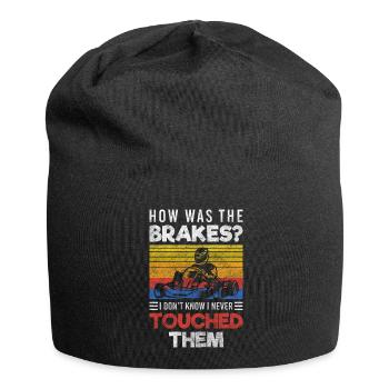 Go-kart kart track race - Jersey Beanie - black - Front
