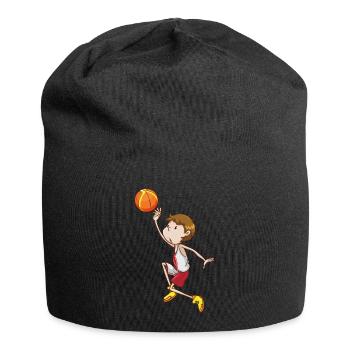 Ballsport - Jersey-Beanie - Schwarz - Vorne