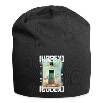 Summer door to... by ART8NS - Art ON Streetwear - Jersey-Beanie - Schwarz - Vorne