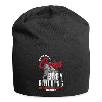 Seasonal Gains Bodybuilding in Harmony with Nature - Jersey Beanie - black - Front