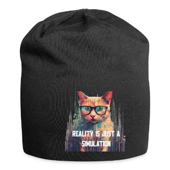 Reality Is Just a Simulation - Jersey-Beanie - Schwarz - Vorne