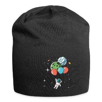 Kosmonaut - Jersey-Beanie - Schwarz - Vorne
