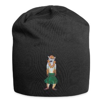 Écureuil Singe Singe Hawaii Hula Monkey Hula Hoola - Bonnet en jersey - noir - Devant