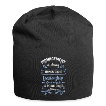 büro angestellter - Jersey-Beanie - Schwarz - Vorne